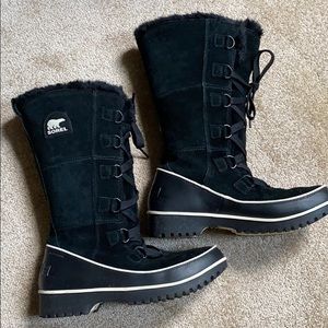 Sorel Black Tivoli High Snow Boots Waterproof 7.5